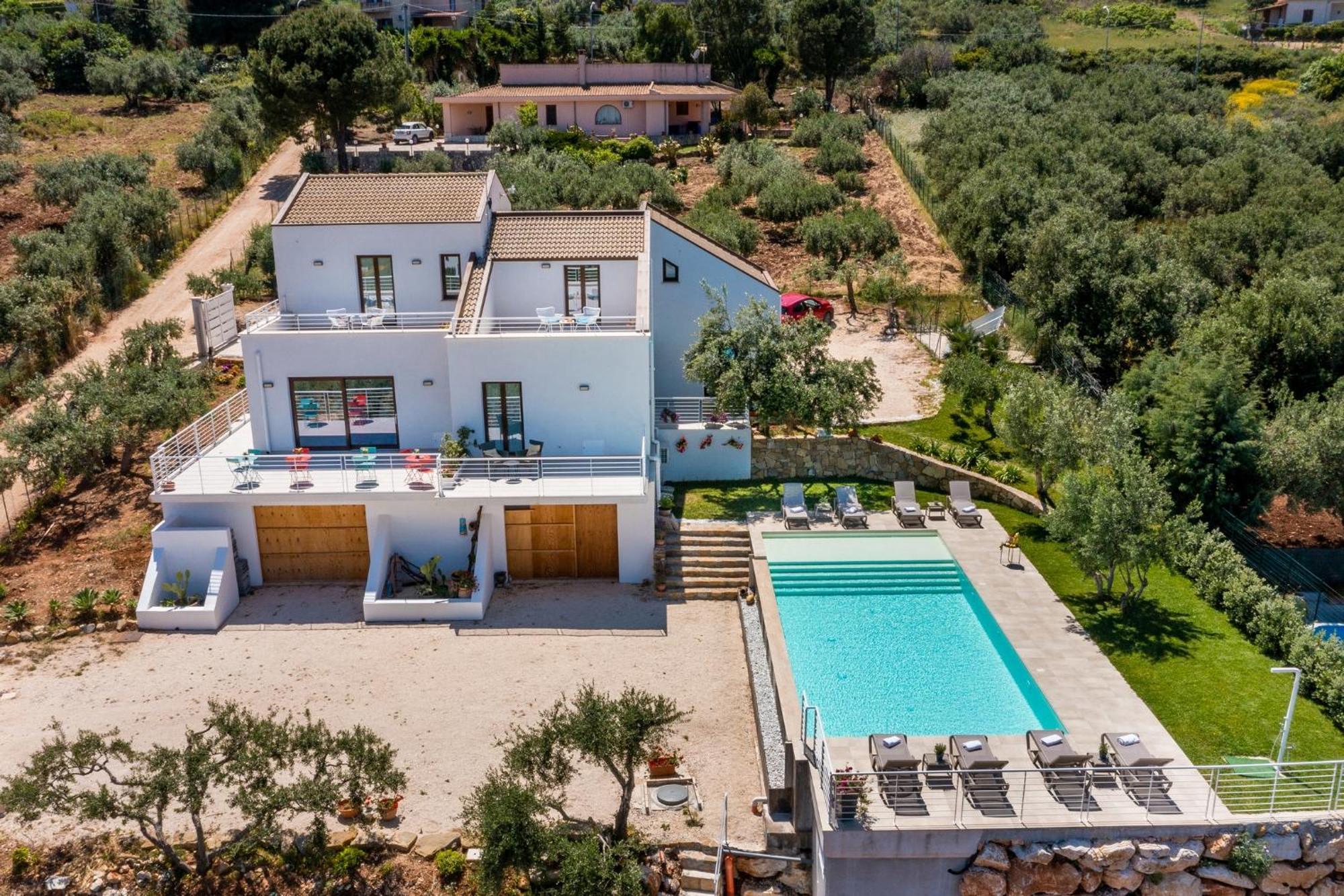 Villa Maria Con Piscina E Vista Mare Castellammare del Golfo Exterior foto